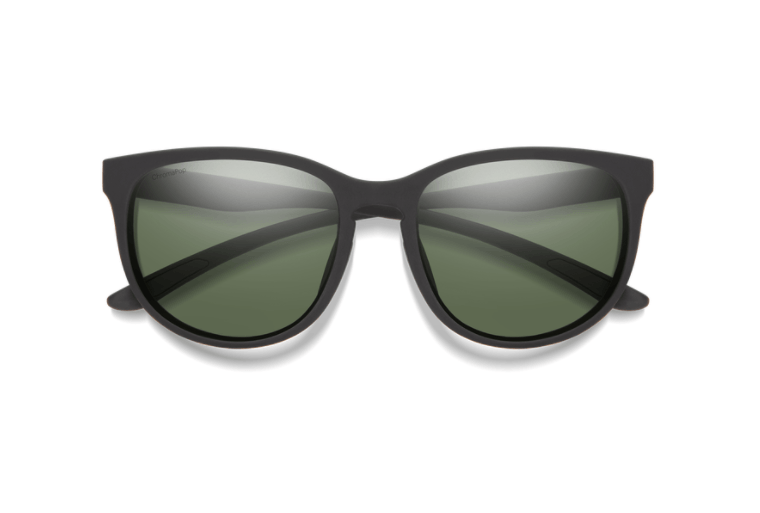 SMITH Lake Shasta Matte Black - ChromaPop Grey Green Polarized Sunglasses Sunglasses Smith
