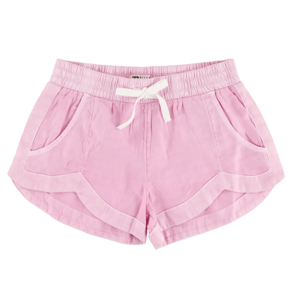 BILLABONG Mad For you Elastic Shorts Girls Pink Lady Girl's Walkshorts Billabong