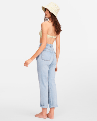 BILLABONG Women's I Got It High-Waisted Denim Pant Indigo Rinse Women's Pants Billabong