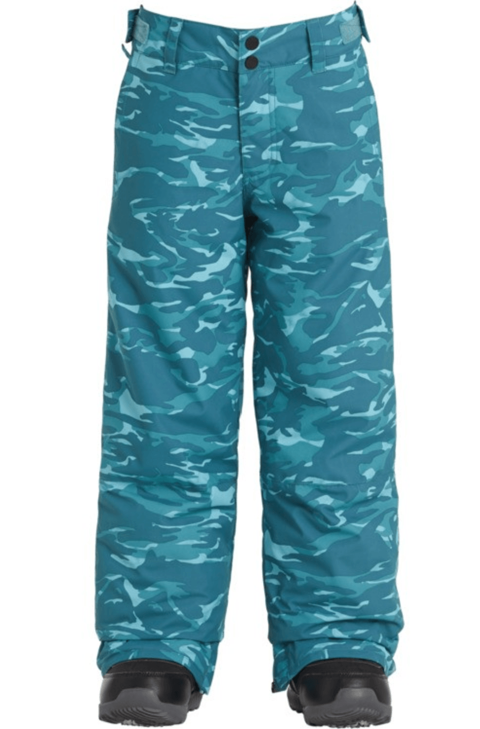 BILLABONG Grom Snowboard Pants Boys Blue Camo 2021 YOUTH INFANT OUTERWEAR - Youth Snowboard Pants Billabong