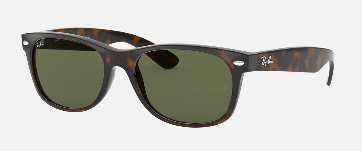 RAY-BAN New Wayfarer Tortoise - Green Classic G-15 Sunglasses SUNGLASSES - Ray-Ban Sunglasses Ray-Ban