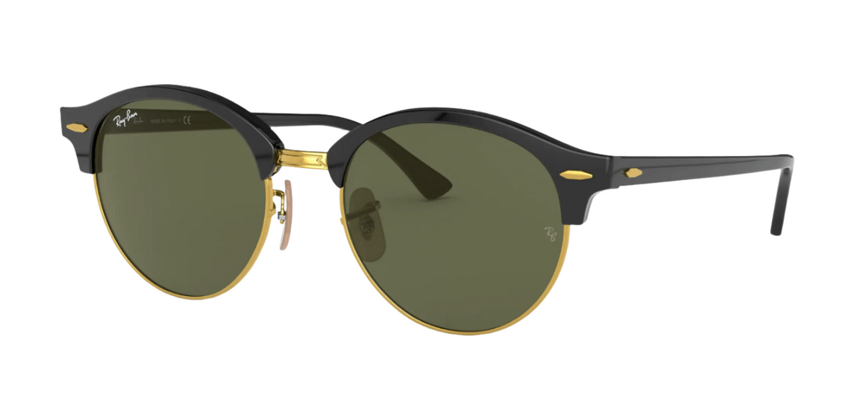 RAY-BAN Clubround Black - Green Classic G-15 Sunglasses SUNGLASSES - Ray-Ban Sunglasses Ray-Ban