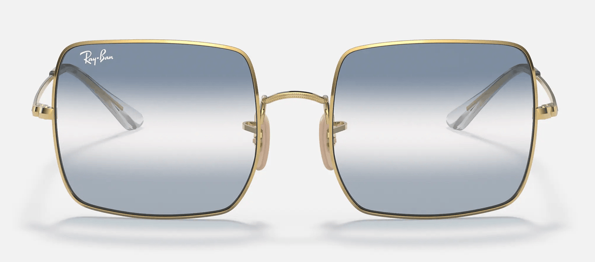 RAY-BAN Square 1971 Gold - Clear Blue Gradient Sunglasses Sunglasses Ray-Ban