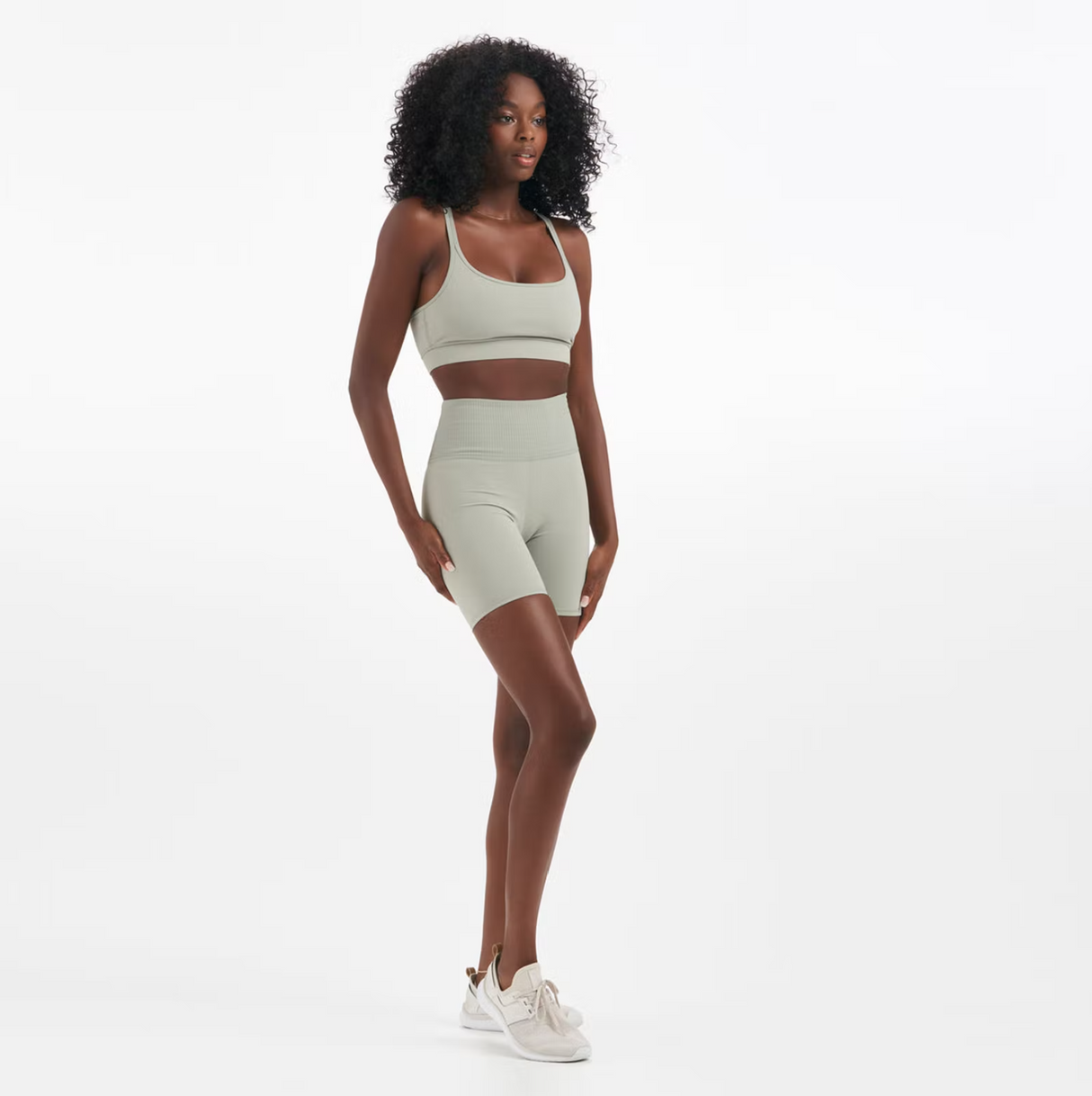 VUORI Rib Studio Shorts Women's Eucalyptus Women's Shorts Vuori