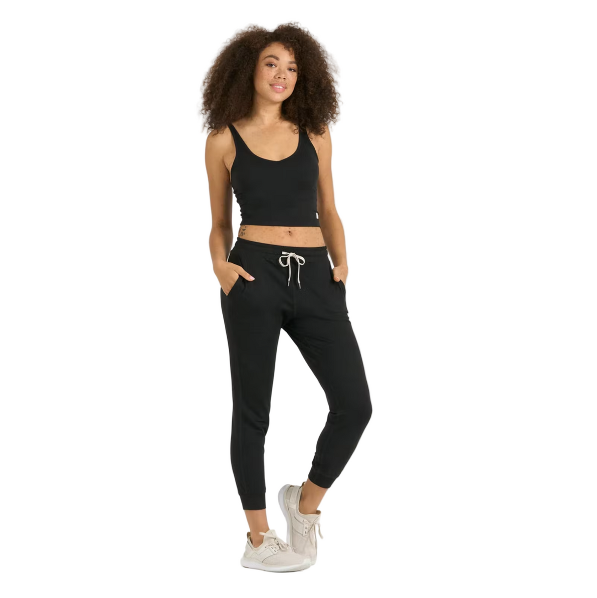 VUORI Performance Jogger Women's Black Heather Women's Pants Vuori