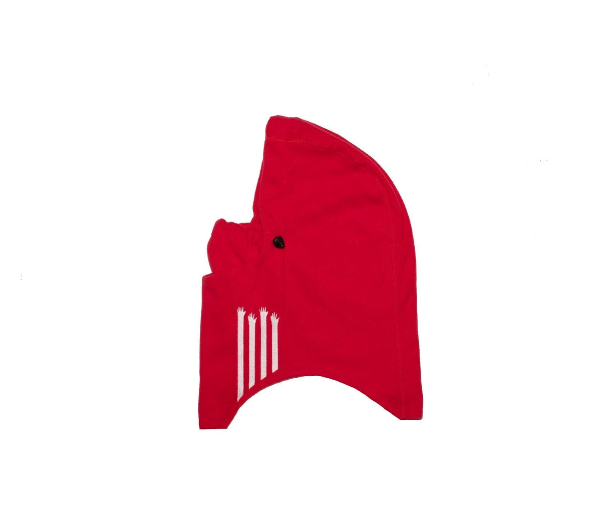 SALMON ARMS Fleece Hood Red Stripe Winter Face Masks Salmon Arms