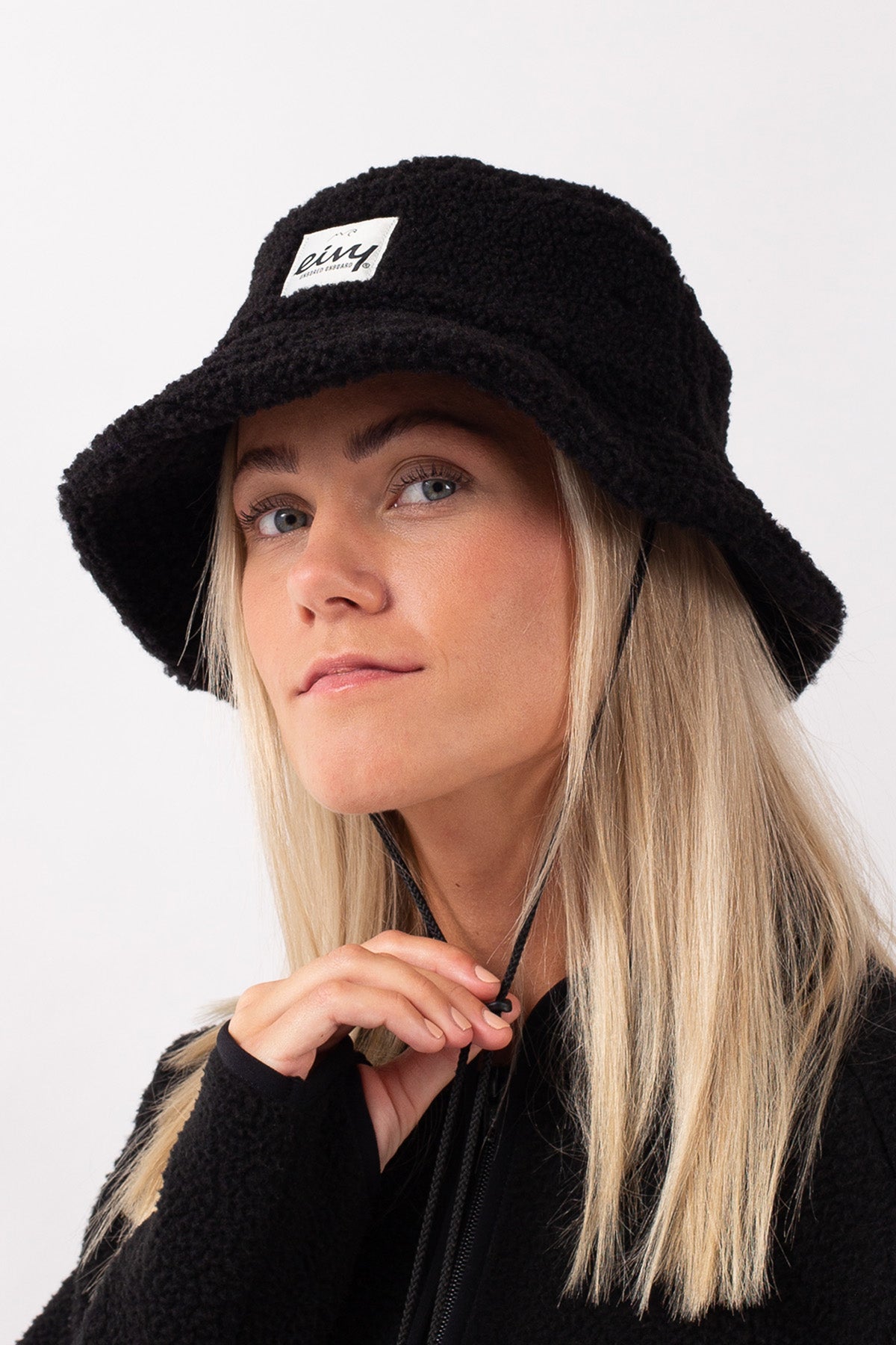 EIVY Women's Full Moon Sherpa Hat Black Women's Hats Eivy