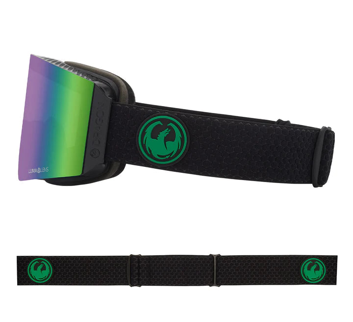 DRAGON RVX MAG OTG Split - Lumalens Green Ion + Lumalens Amber Snow Goggle Snow Goggles Dragon