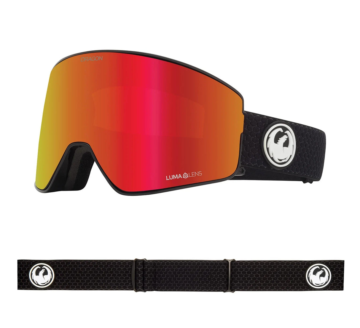 DRAGON PXV2 Split - Lumalens Red Ion + Lumalens Light Rose Snow Goggle Snow Goggles Dragon