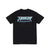 THRASHER Future Logo T-Shirt Black Men's Short Sleeve T-Shirts Thrasher 