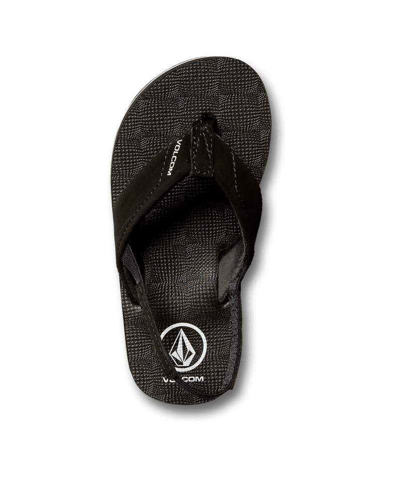 VOLCOM Little Youth Victor Sandals Black Youth Sandals Volcom