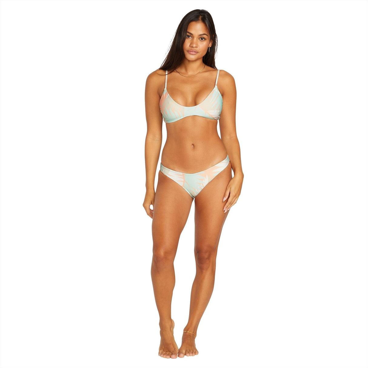 VOLCOM Women's Palm Shell Hipster Bikini Bottom Melon Women's Bikini Bottoms Volcom