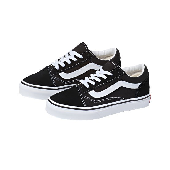 VANS Old Skool Youth Black/True White Youth and Toddler Skate Shoes Vans