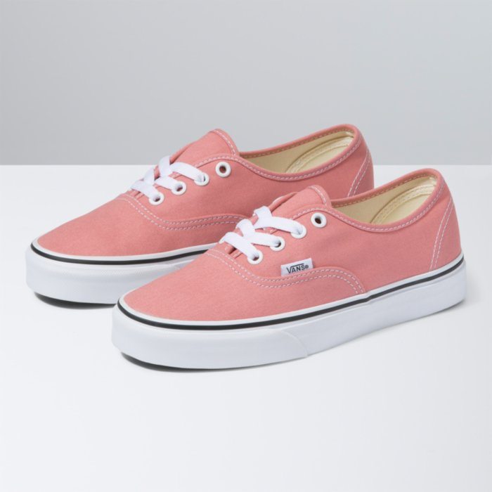 VANS Authentic Shoes Women's Rosette/True White Women's Skate Shoes Vans