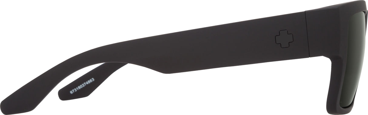 SPY Cyrus Matte Black - Happy Grey Green Sunglasses Sunglasses Spy