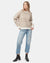 TENTREE Women's Highline Intarsia Crew Sweater Oatmeal Pine Bark Women's Sweaters Tentree 