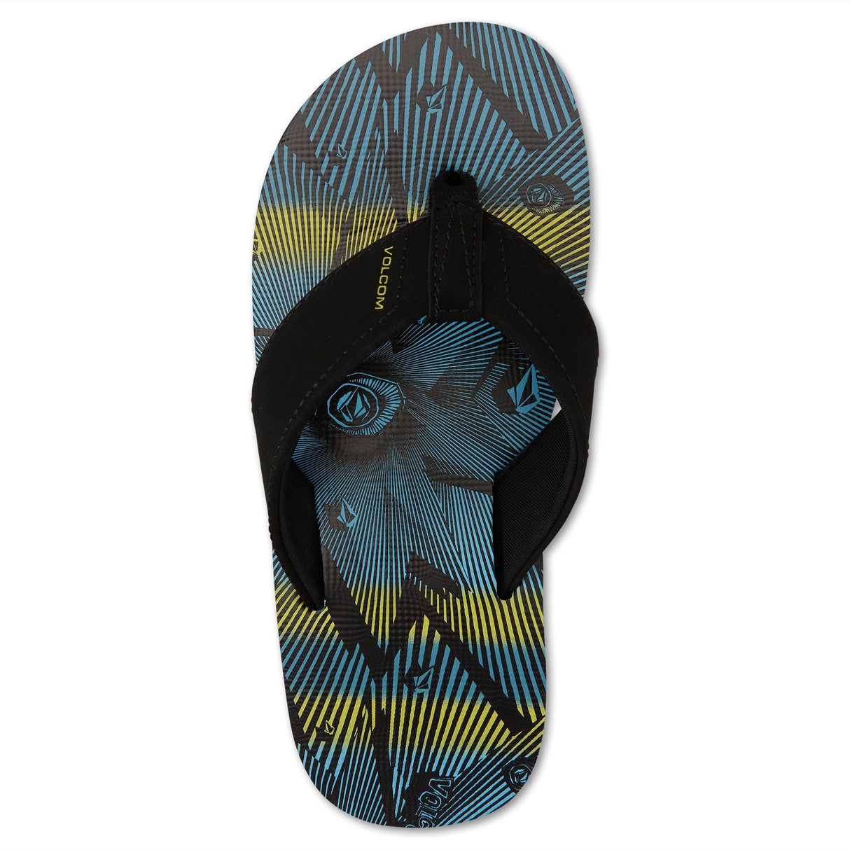 VOLCOM Victor Sandals Boys Lime Youth Sandals Volcom