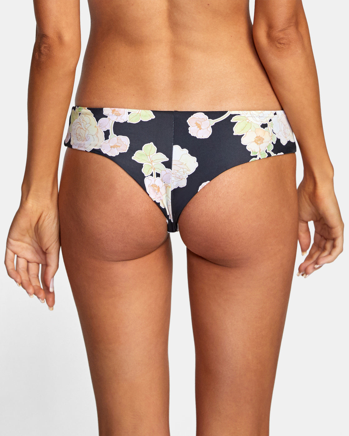 RVCA Rose Boyshort Bikini Bottom Women's Rvca Black Women's Bikini Bottoms RVCA