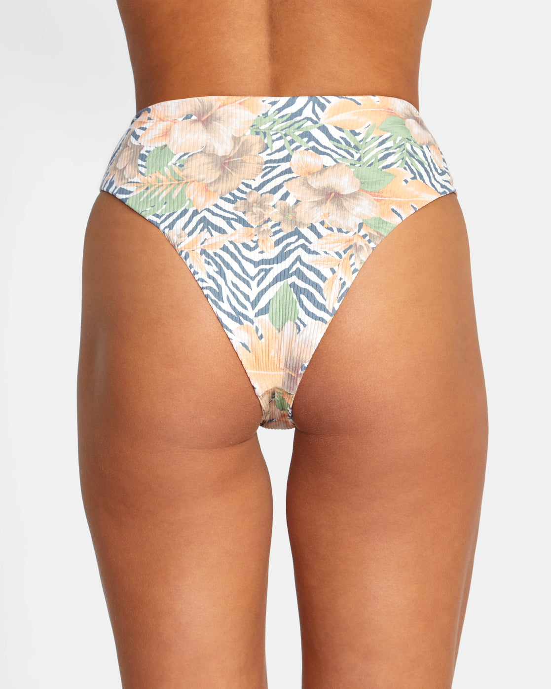 RVCA Bazaar High Rise Cheeky Bikini Bottoms Women's Multi Women's Bikini Bottoms RVCA
