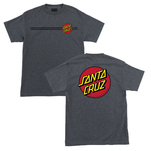 SANTA CRUZ Classic Dot T-Shirt Charcoal Heather