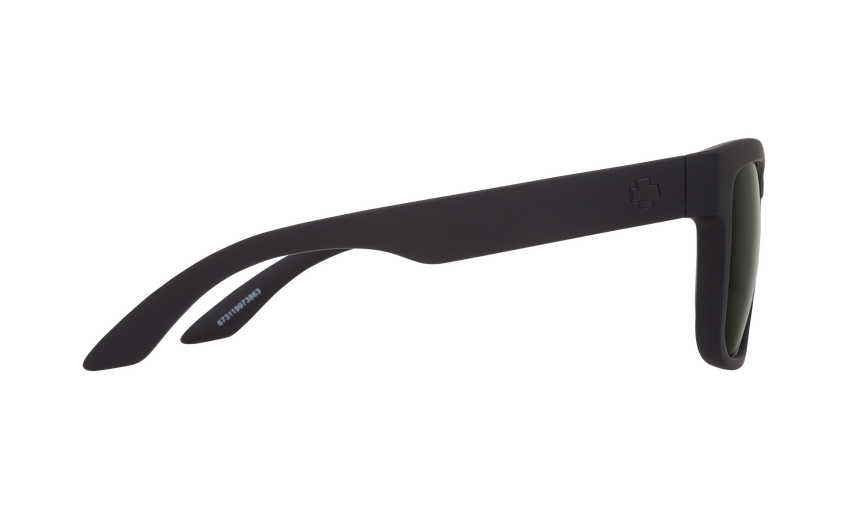 SPY Discord Soft Matte Black - HD Plus Grey Green Sunglasses