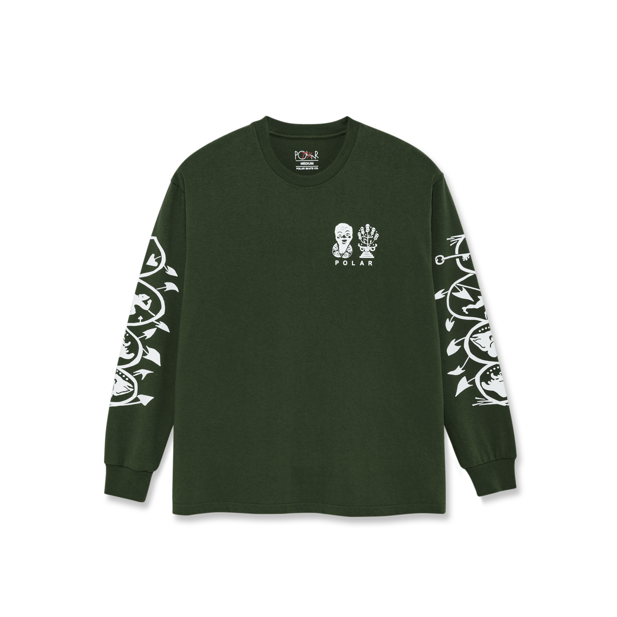 POLAR Spiral Long Sleeve T-Shirt Dark Olive Men's Long Sleeve T-Shirts Polar 
