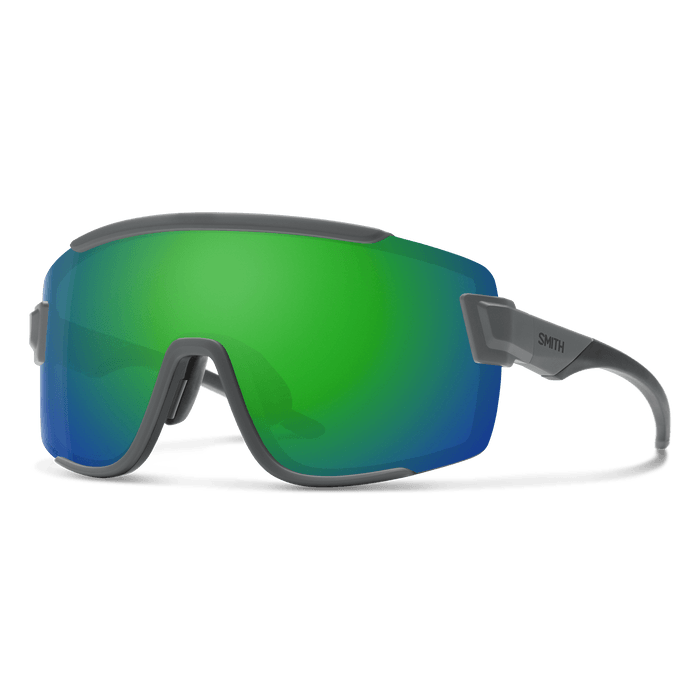 SMITH Wildcat Matte Cement - ChromaPop Green Mirror Sunglasses Sunglasses Smith