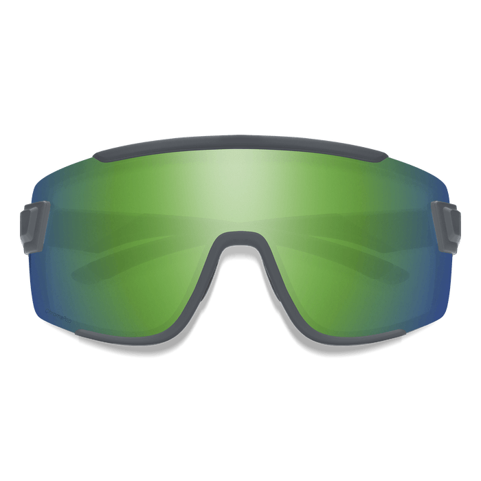 SMITH Wildcat Matte Cement - ChromaPop Green Mirror Sunglasses Sunglasses Smith