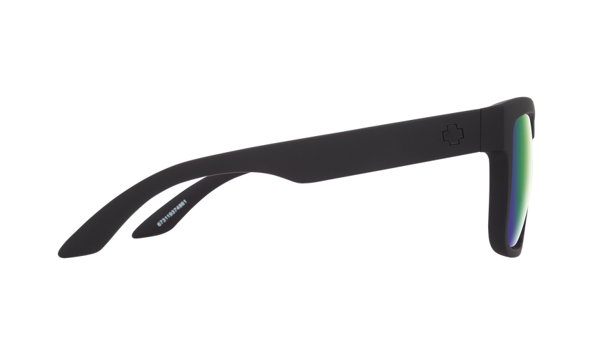SPY Discord Matte Black - HD Plus Bronze With Green Spectra Polarized Sunglasses