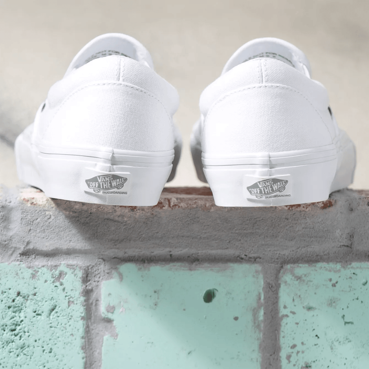 VANS Skate Slip-On Shoes Women's True White Women's Skate Shoes Vans