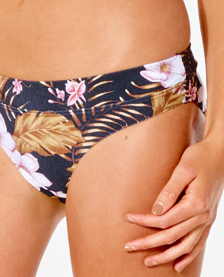RIP CURL Playa Bella Full Coverage Bikini Bottom Women's Black Women's Bikini Bottoms Rip Curl