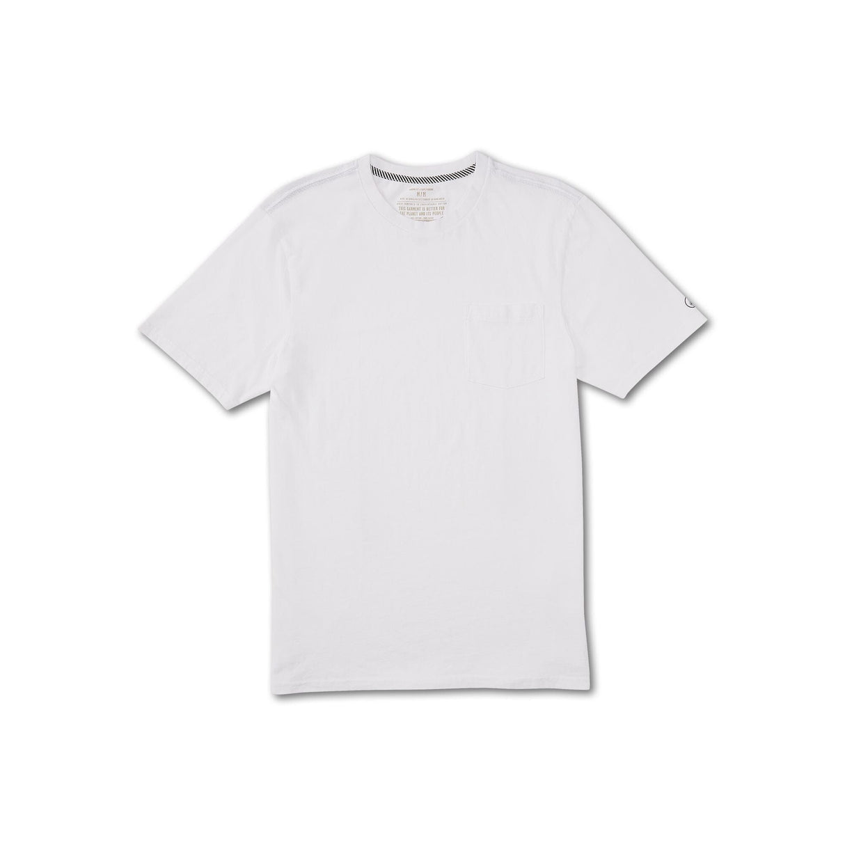 VOLCOM Solid T-Shirt White Men's Short Sleeve T-Shirts Volcom