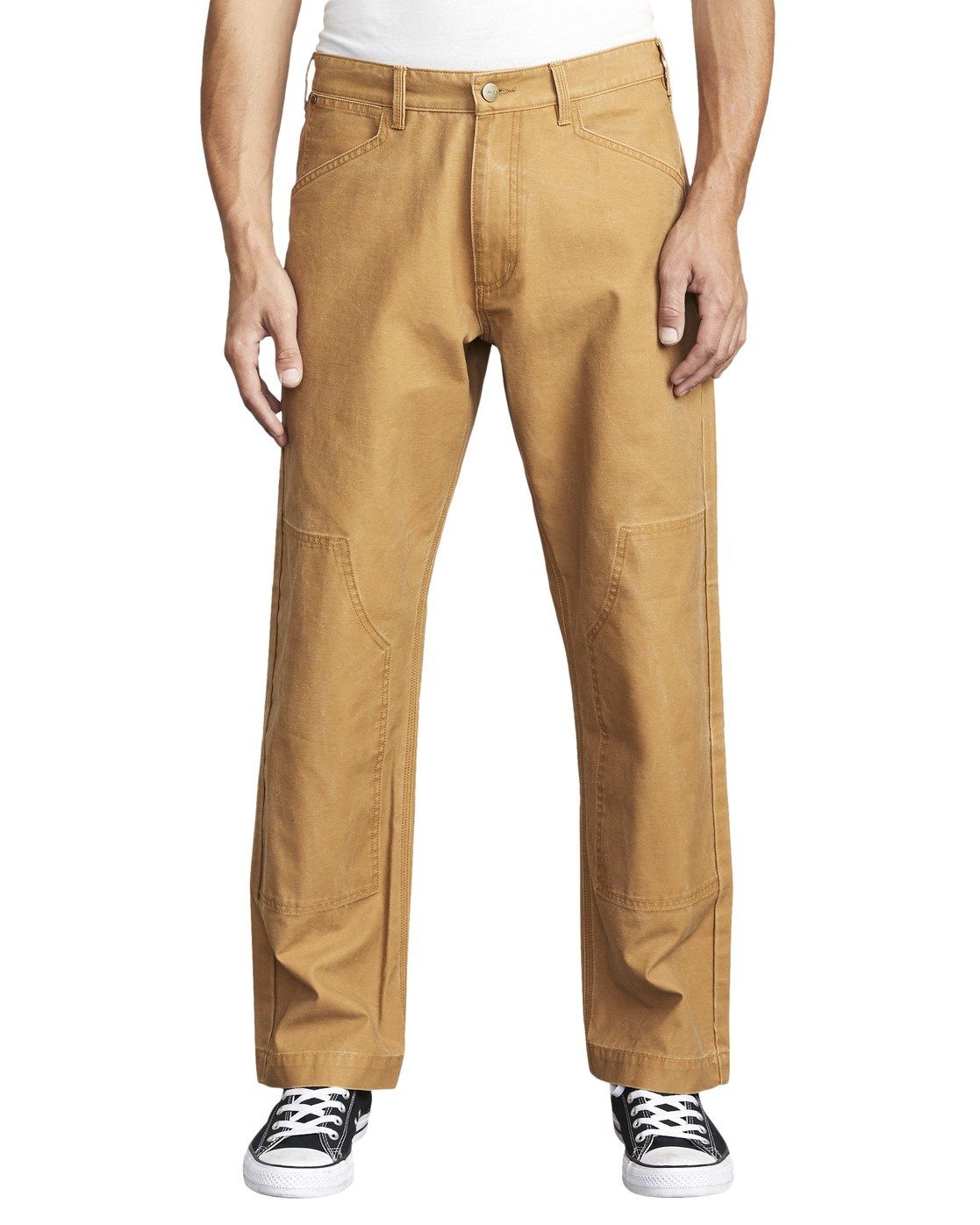 RVCA Chainmail Relaxed Fit Pant Camel MENS APPAREL - Men's Pants RVCA