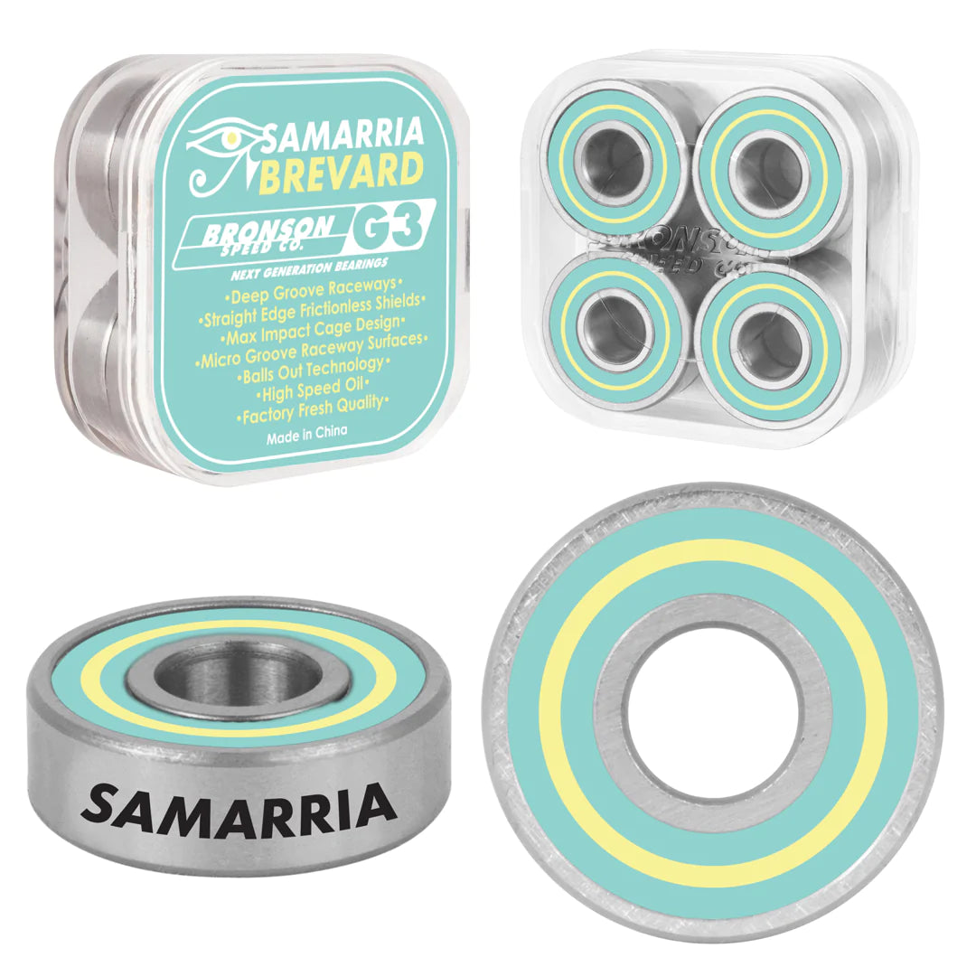 BRONSON Samarria Brevard Pro G3 Skateboard Bearings Bearings Bronson