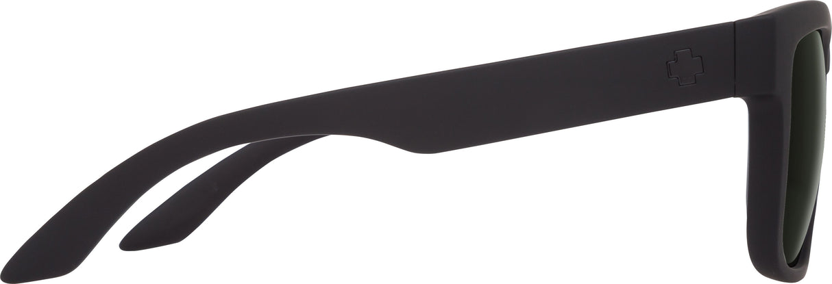 SPY Discord Soft Matte Black - Happy Grey Green Polarized Sunglasses SUNGLASSES - Spy Sunglasses Spy