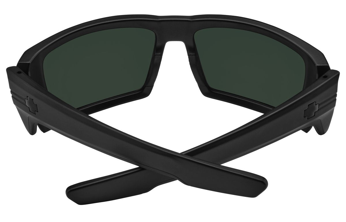 SPY Rebar ANSI Matte Black - Happy Grey Green Sunglasses Sunglasses Spy
