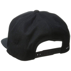 RVCA Commonwealth Snapback Hat Black/ White MENS ACCESSORIES - Men's Baseball Hats RVCA 