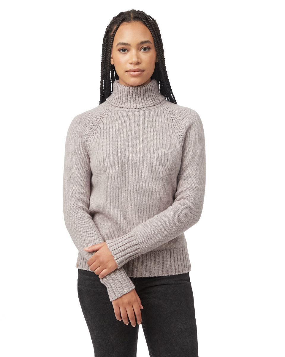 TENTREE Women's Highline Wool Turtleneck Sweater Zinc Women's Sweaters Tentree
