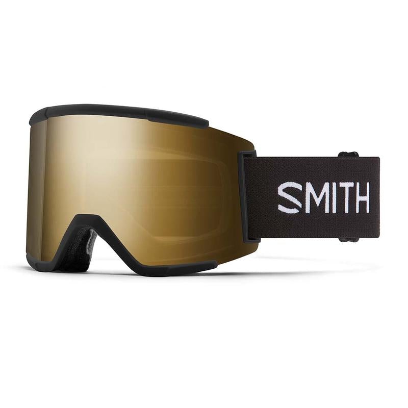 SMITH Squad XL Black - ChromaPop Sun Black Gold Mirror + ChromaPop Storm Rose Flash Snow Goggle Snow Goggles Smith