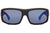 VONZIPPER Clutch Black Satin - Wildlife Blue Chrome Polarized Sunglasses Sunglasses VonZipper 