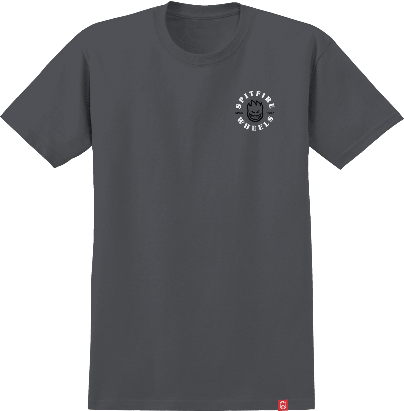 SPITFIRE Youth Bighead Classic T-Shirt Charcoal/Black White Prints Boy's T-Shirts Spitfire 