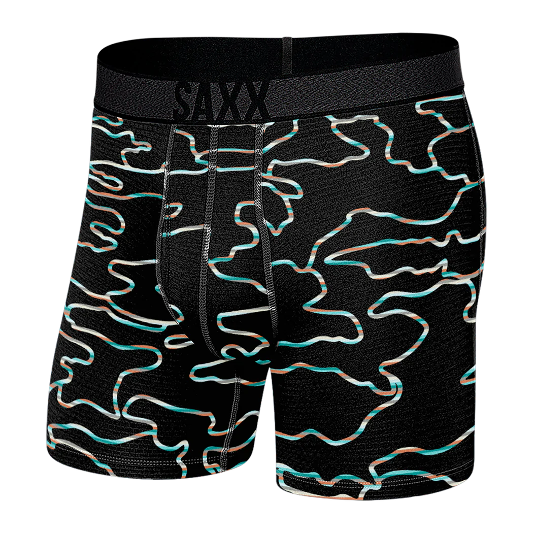 SAXX Roast Master Baselayer Boxer Brief Get Out Camo - FD Black Men's Underwear Saxx