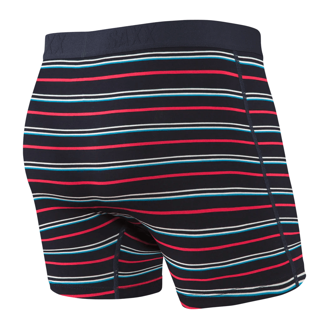 SAXX Vibe Boxer Brief Underwear Dk Ink Coast Stripe Men's Underwear Saxx 