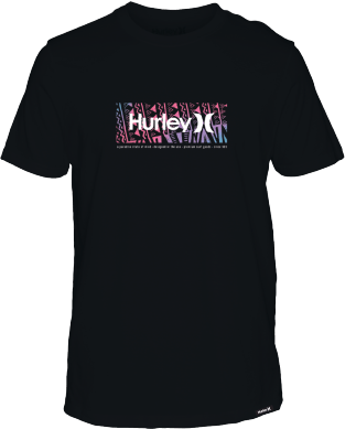 HURLEY Everyday Washed Venice Punk T-Shirt Black Men's Short Sleeve T-Shirts Hurley 