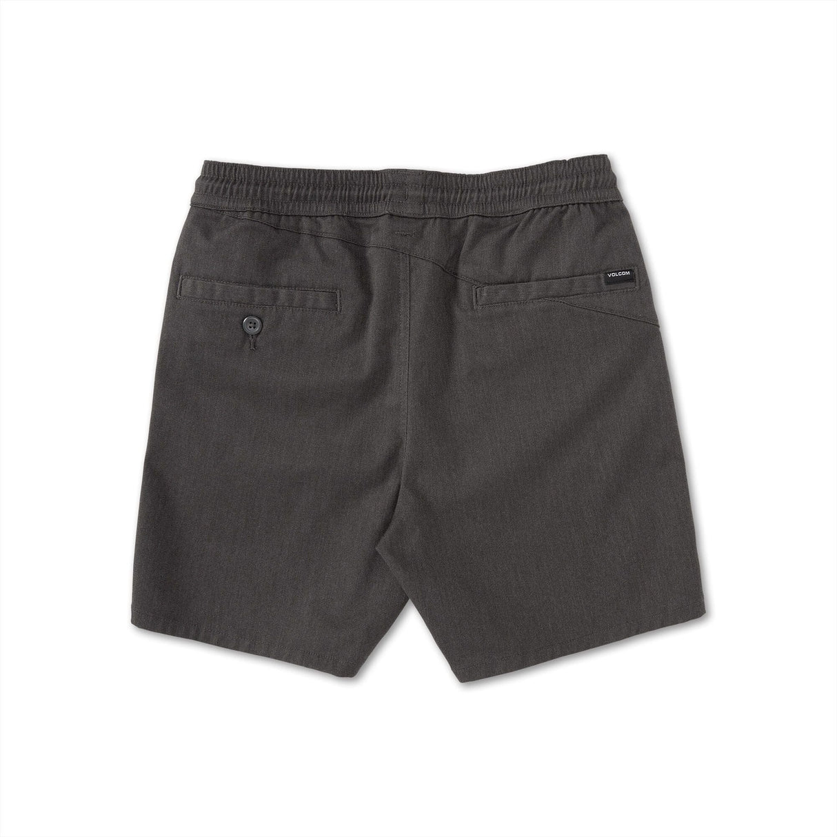 VOLCOM Boy's Frickin Elastic 15" Waist Shorts Charcoal Heather Boy's Walkshorts Volcom