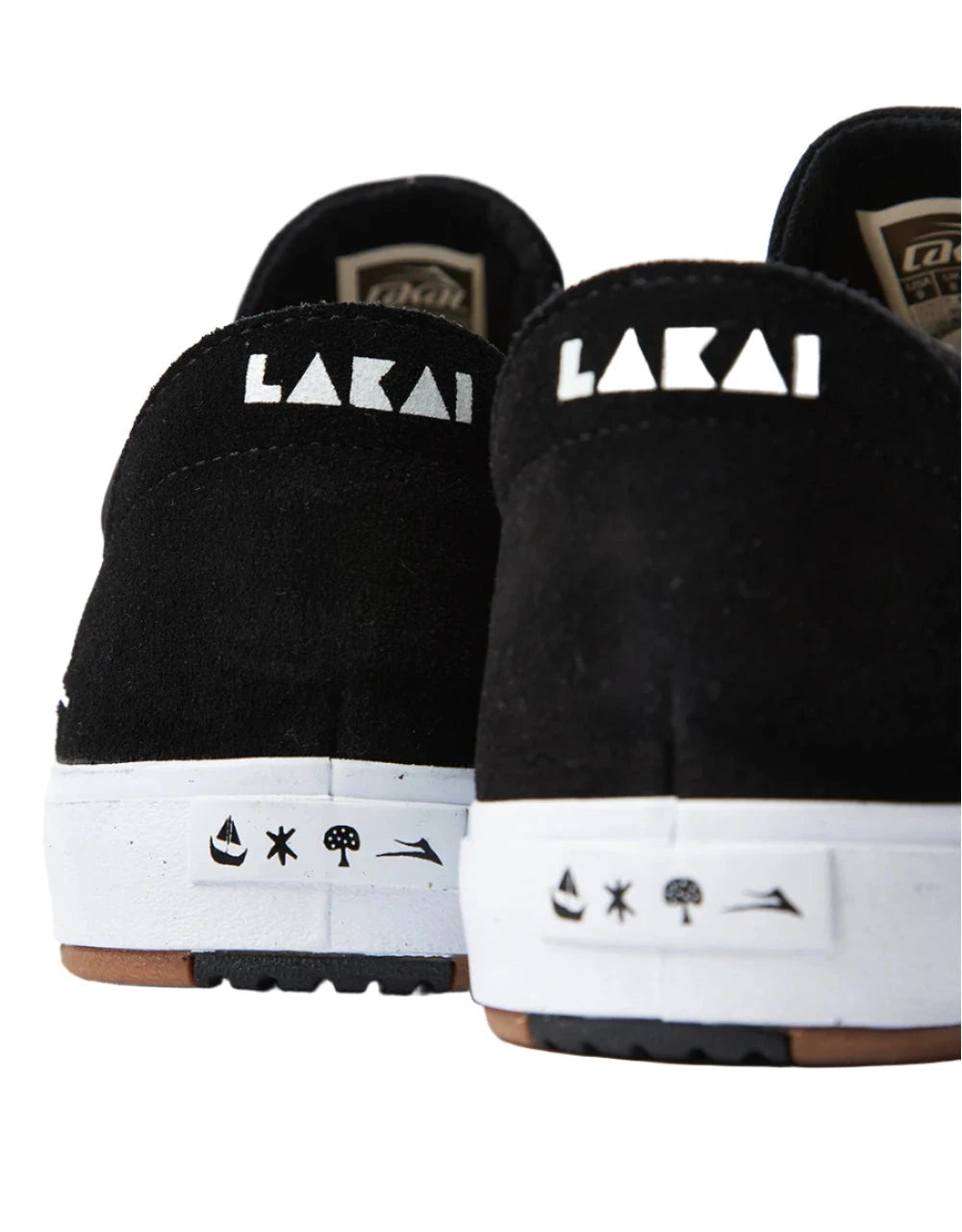 LAKAI Wilkins Skate Shoes Black Suede Freeride Boardshop