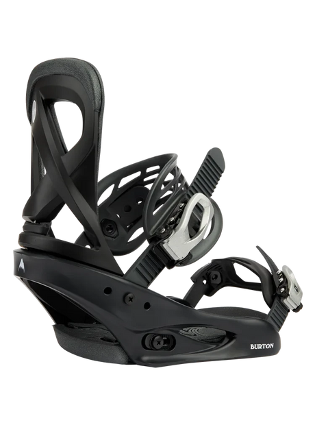 BURTON Women's Scribe Re:Flex Snowboard Bindings Black 2026 Women's Snowboard Bindings Burton 
