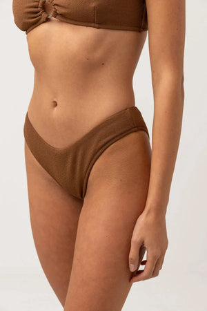 RHYTHM Women's Avoca Holiday Pant Bikini Bottoms Chocolate Women's Bikini Bottoms Rhythm 