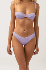 RHYTHM Women's Ritual Paisley Holiday Pant Bikini Bottom Lilac Women's Bikini Bottoms Rhythm 