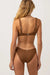 RHYTHM Women's Avoca Support Tall Tri Bikini Top Chocolate Women's Bikini Tops Rhythm 